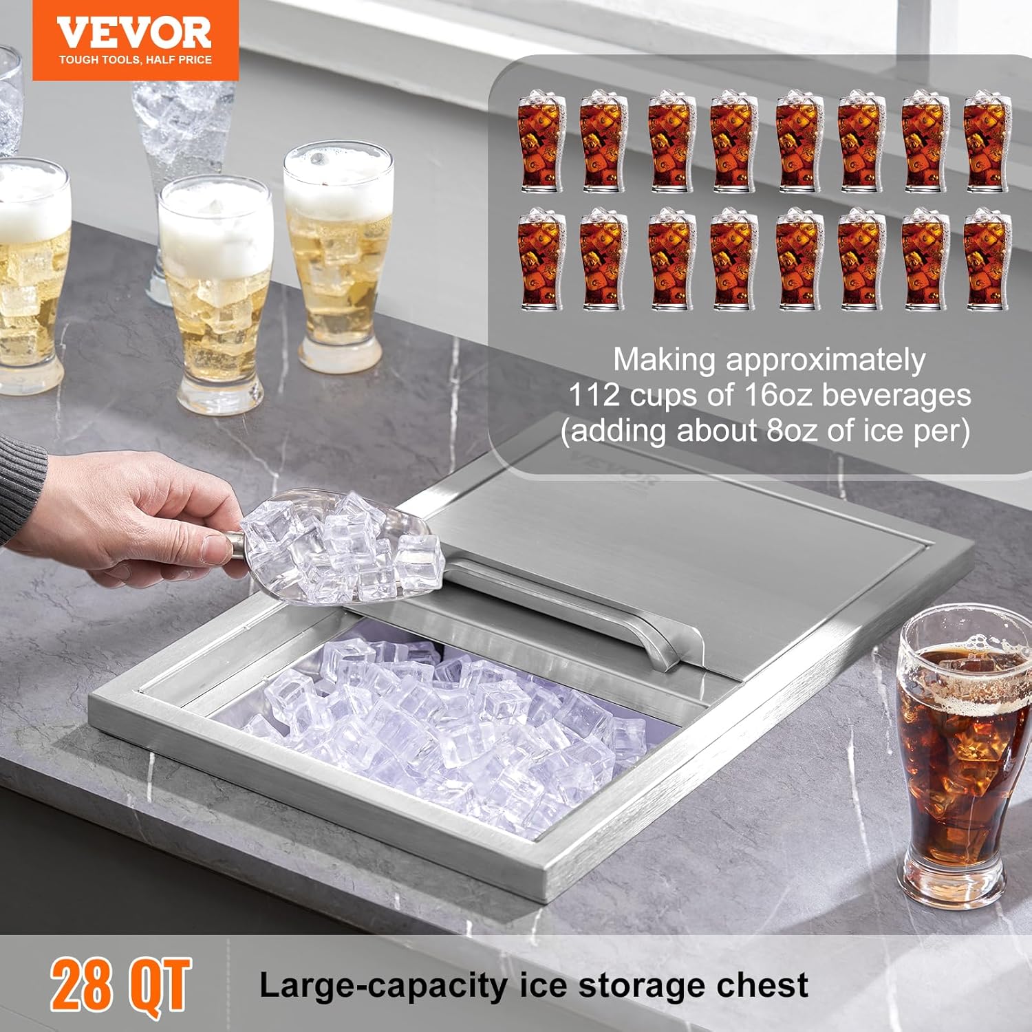 Bar de Gelo para Cozinha Exter - Wine Beer Cooler avaliação e preço