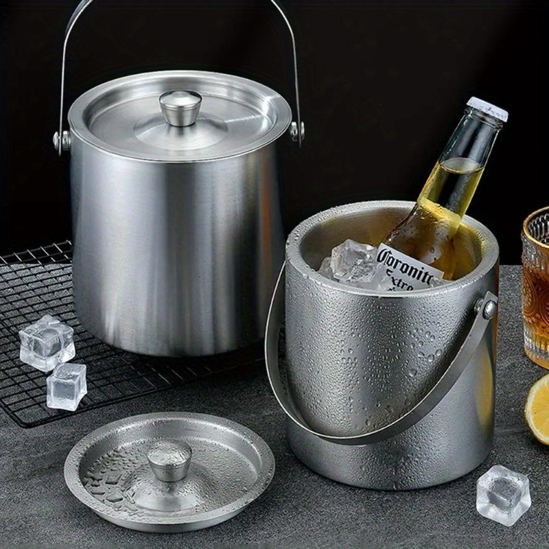 Balde de gelo isolado em aço i - Wine Beer Cooler avaliação e preço