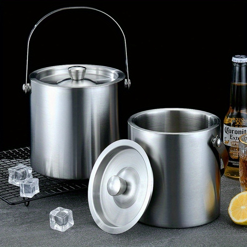 Balde de gelo isolado em aço i - Wine Beer Cooler avaliação e preço