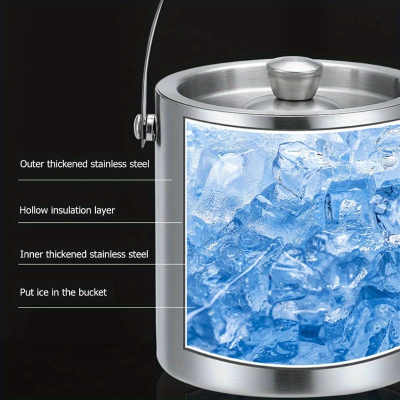 Balde de gelo isolado em aço i - Wine Beer Cooler avaliação e preço